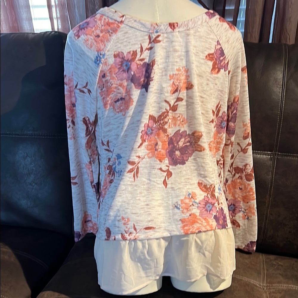Living Doll Pink and Purple Long Sleeve Tee - Picture 3 of 7